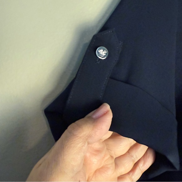 Ralph Lauren Navy  Mini Dress V-Neck Short Sleeve S2 - Picture 5 of 11